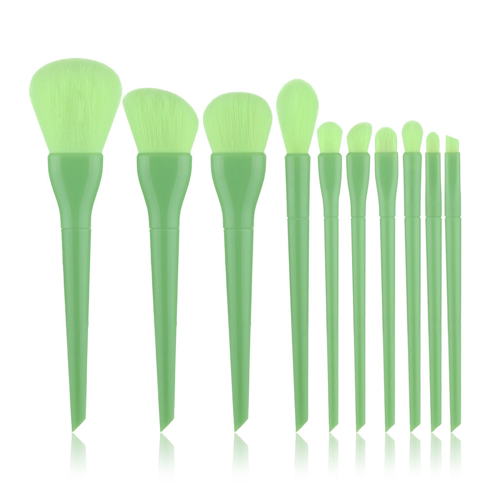 10 candy-colored makeup brushes 10 candy-colored makeup brushes